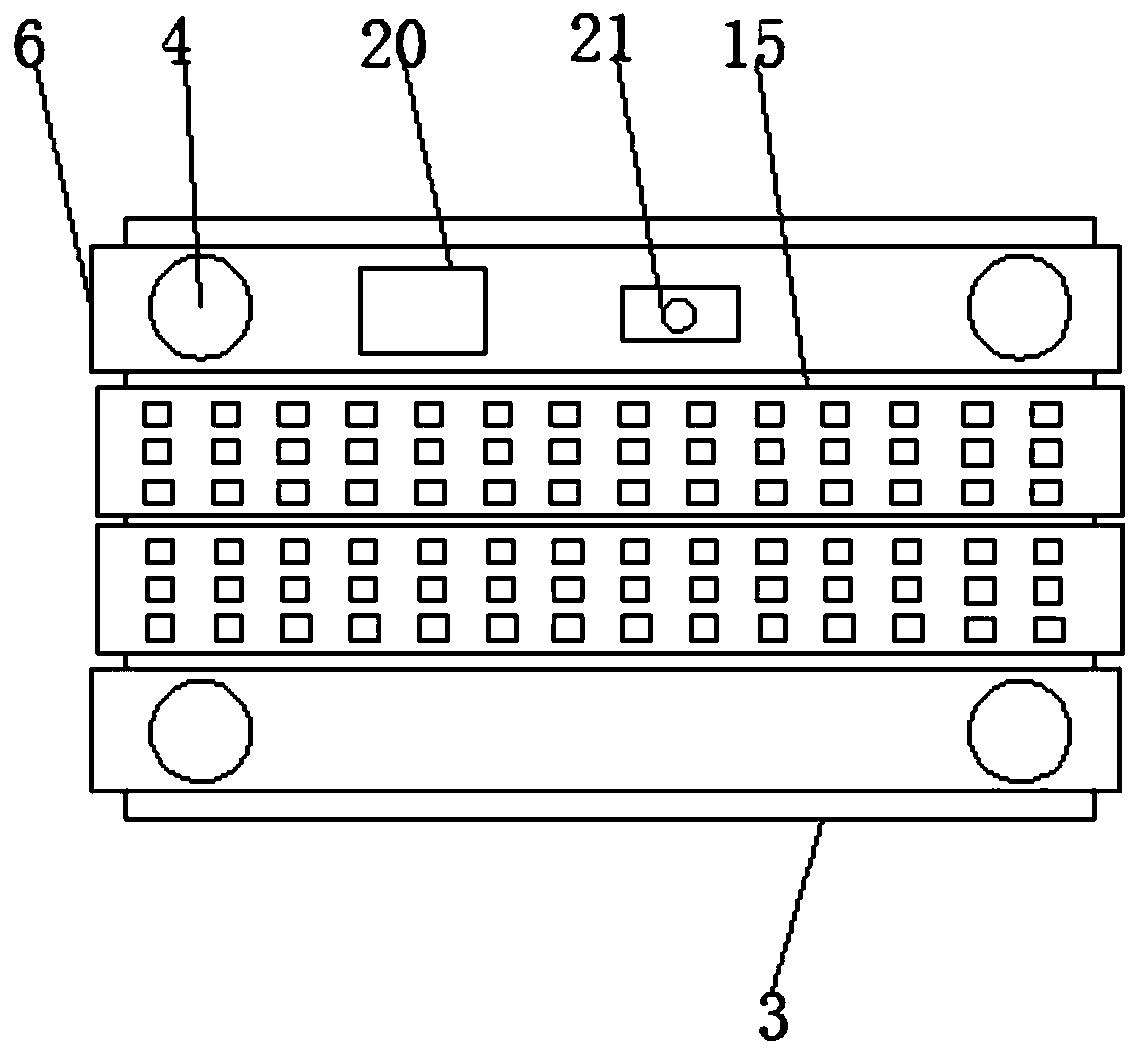 Indoor decoration frame with height being convenient to adjust