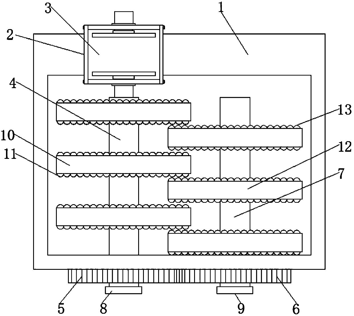 Stirring device for permanent magnet transmission technology