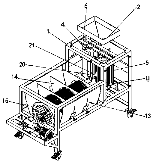 Shell breaking machine