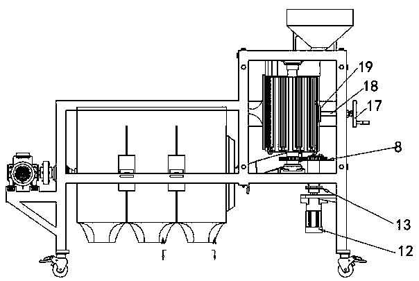 Shell breaking machine