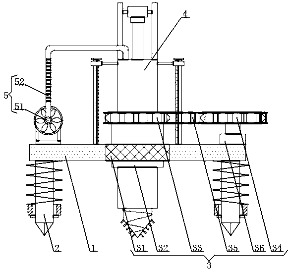 Novel surveying device for geological survey and surveying method