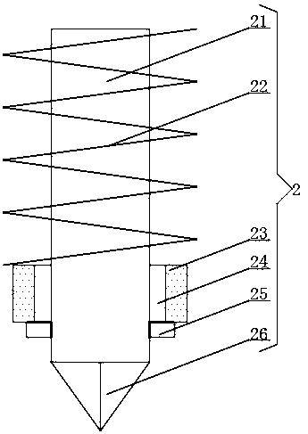 Novel surveying device for geological survey and surveying method