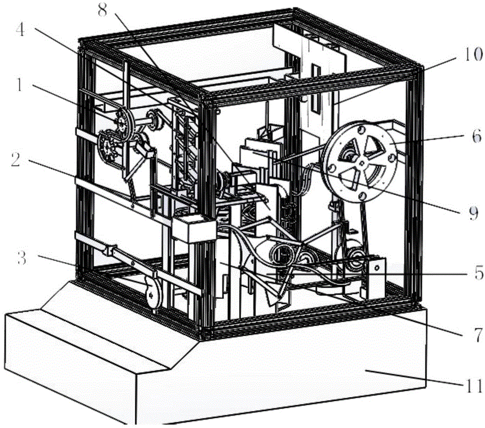 Three-dimensional combined transmission mechanism