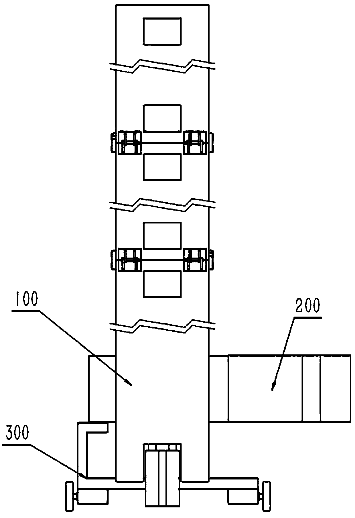 Large automatic wall-plastering machine