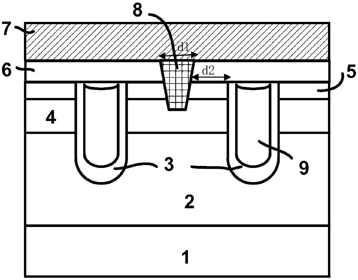 Trench gate MOSFET device and manufacturing method thereof