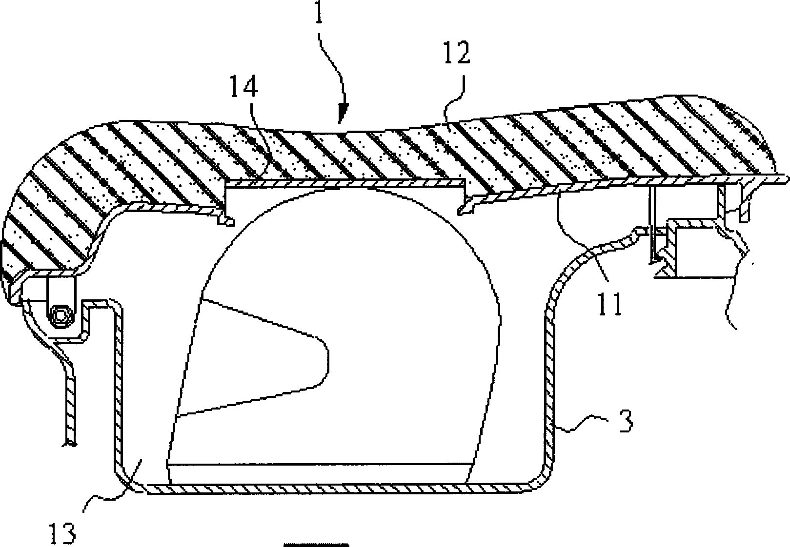 Saddle pad of motorcycle