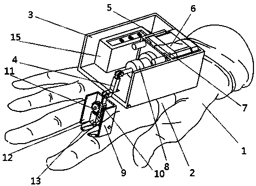 Glove-type interfingered orange auxiliary picking machine