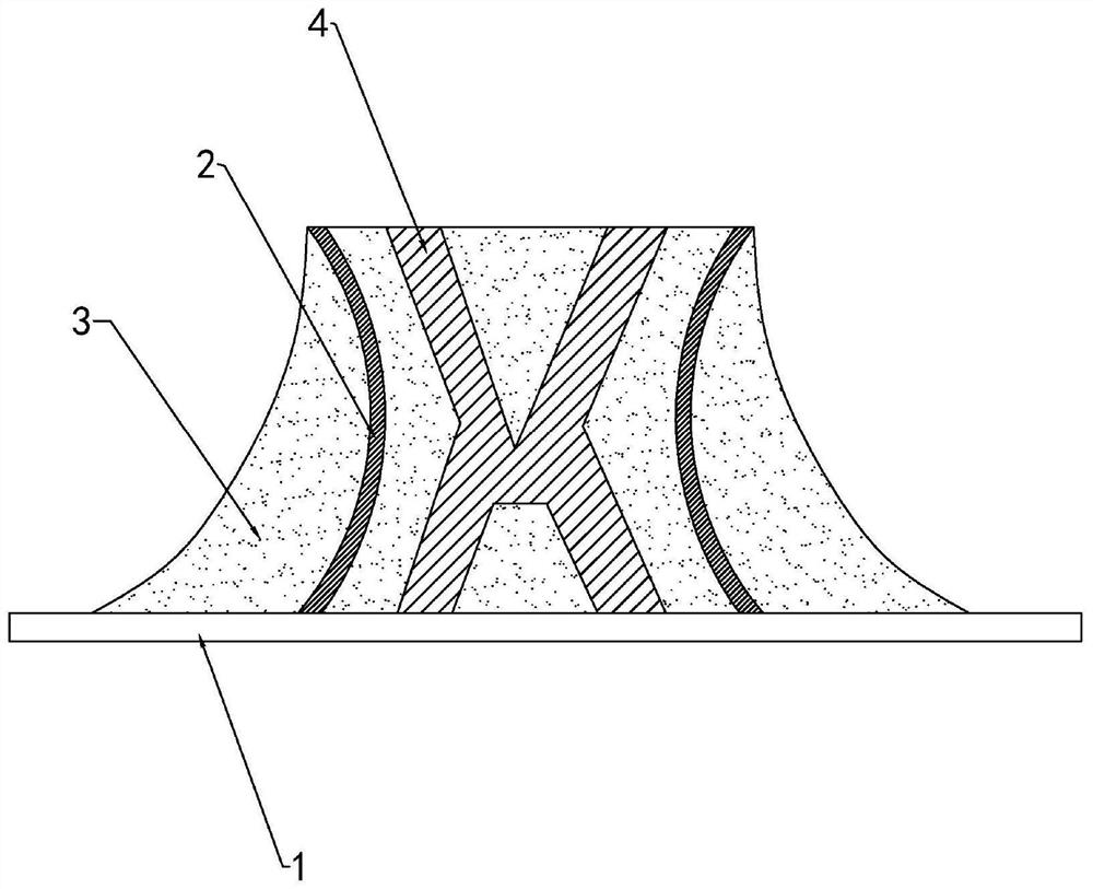 Variable-size large-breadth 3D printing method and printing structure