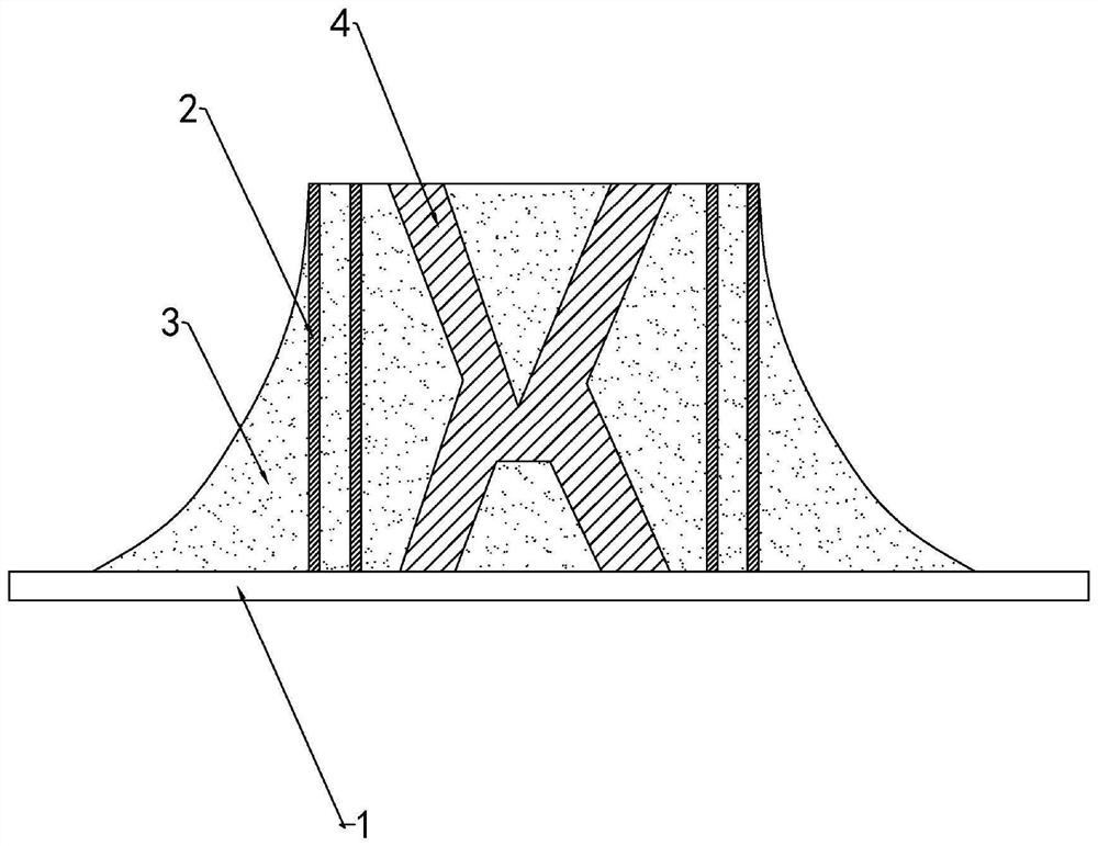 Variable-size large-breadth 3D printing method and printing structure