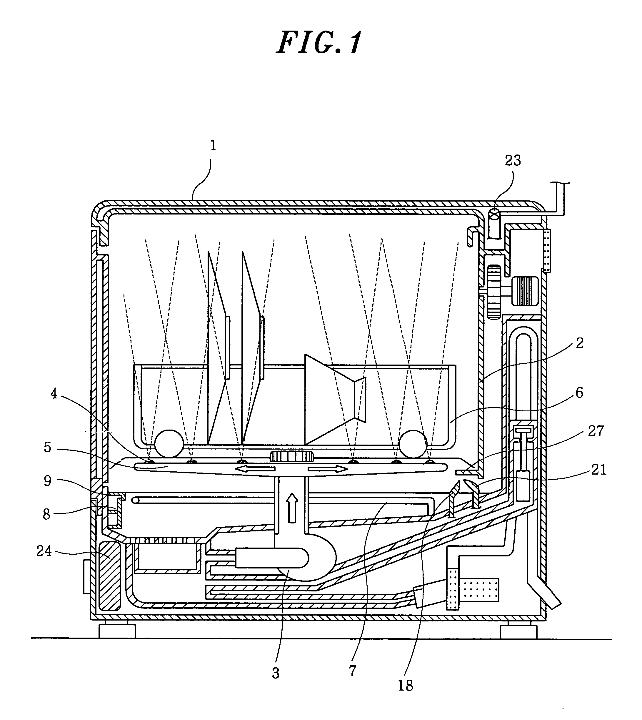 Cleaning method and dishwasher using same