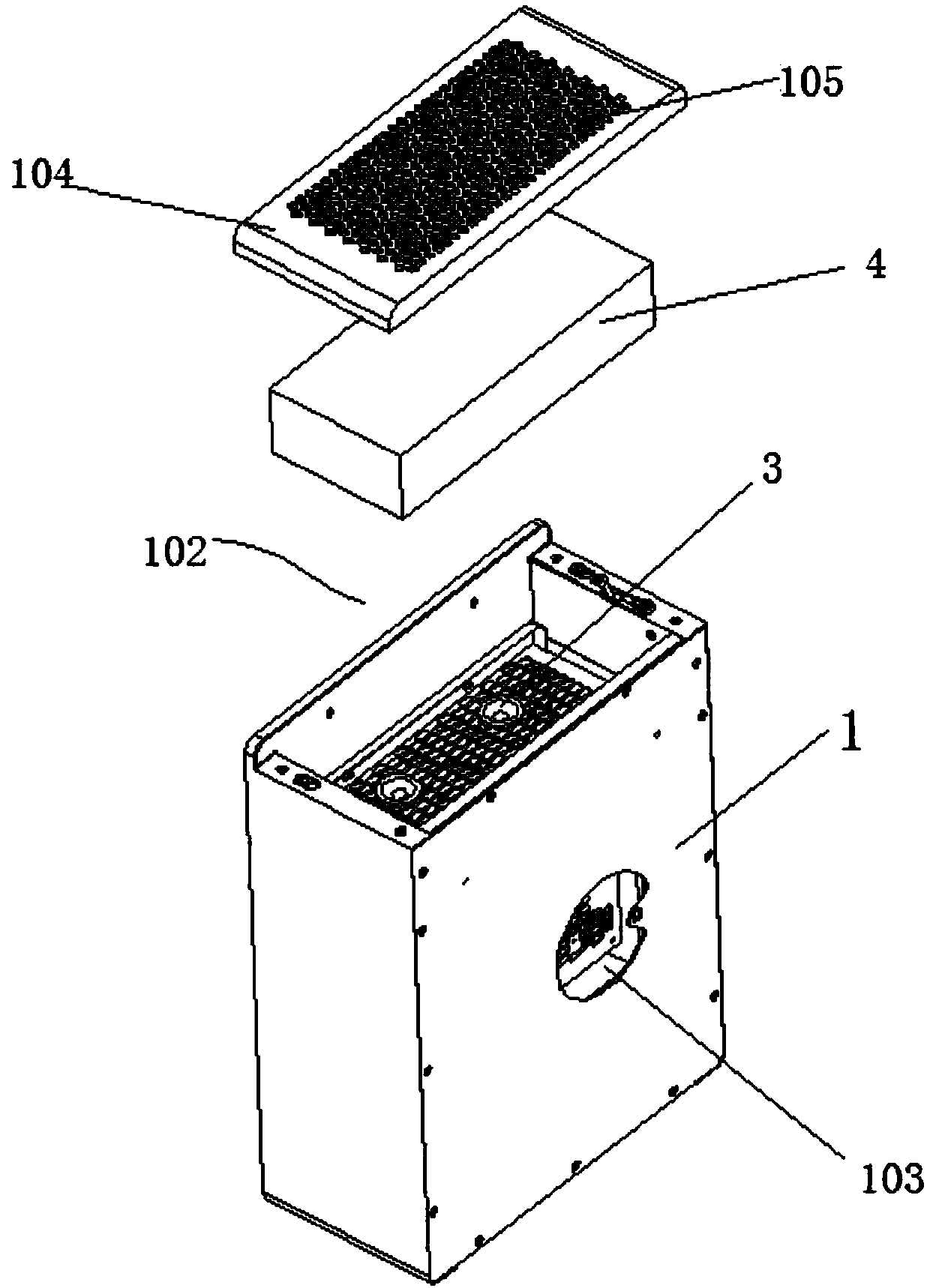 Fresh air purifier with noise reducing function