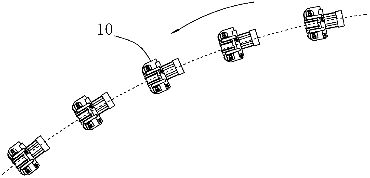 Material guide device