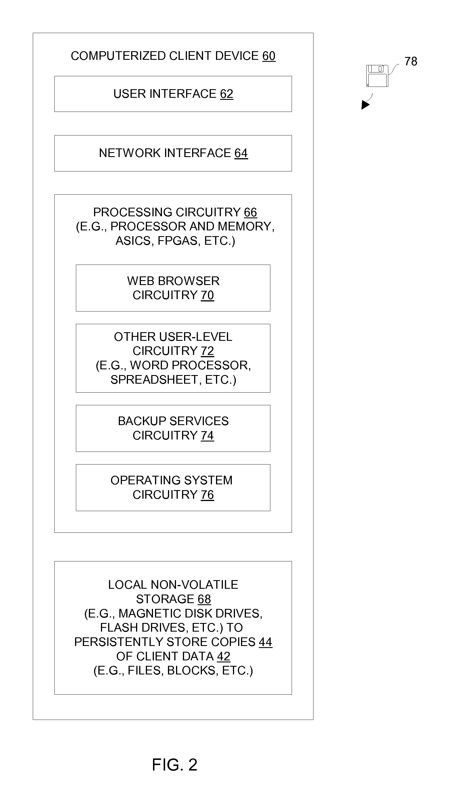 Techniques for accessing a backup system