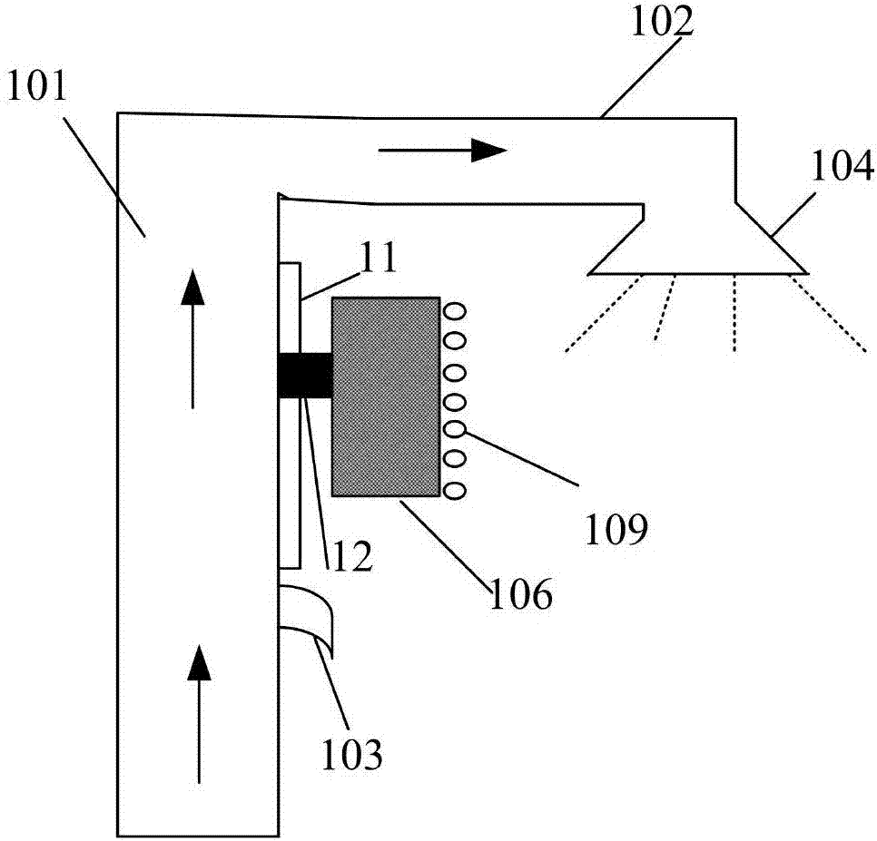 Shower device with massage function