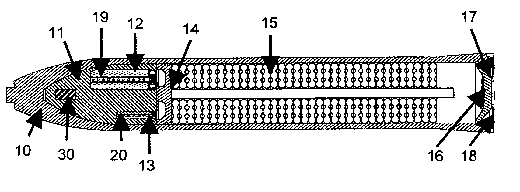 Payload expulsion system for deep-target penetrators