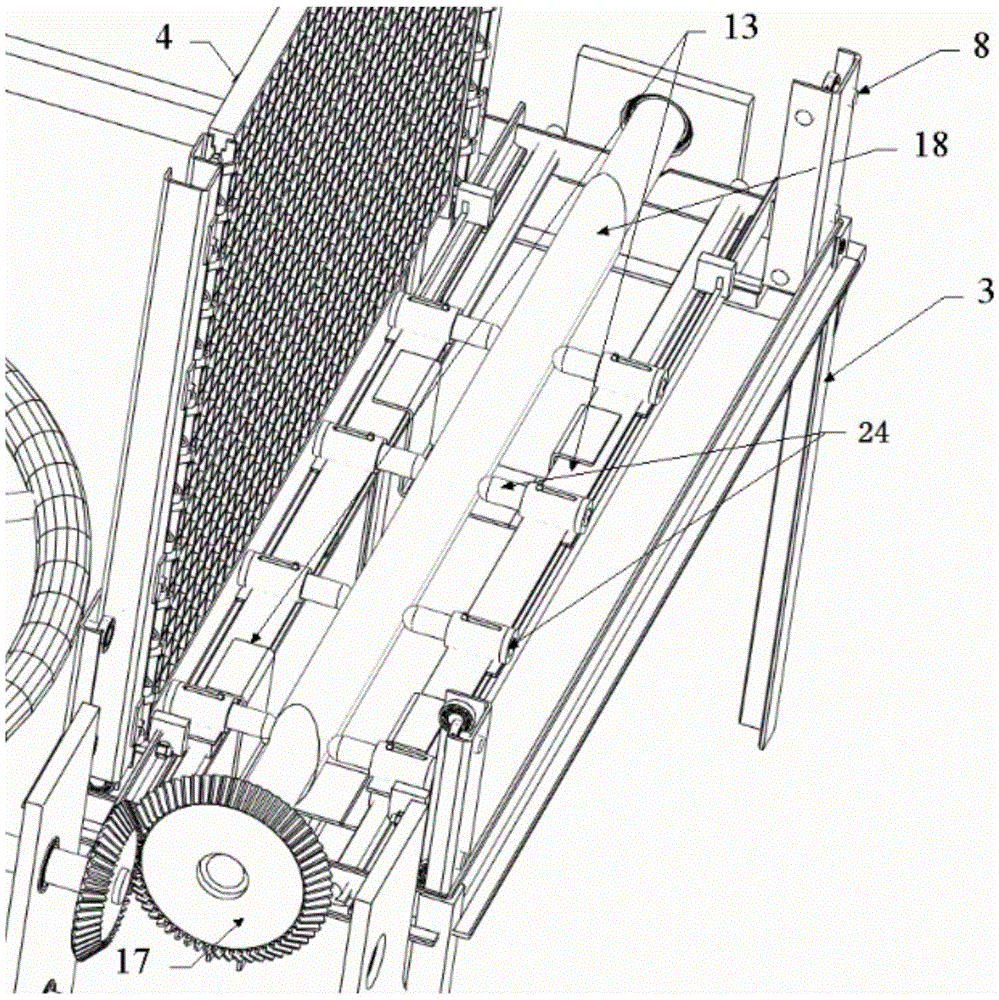 An array rice seedling machine