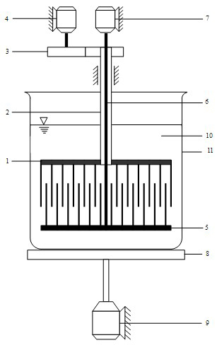 Preparing device for keratin original fibers with forked head ends and method