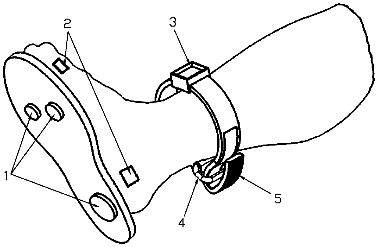 Monitoring device applied to lower limb postoperative monitoring and monitoring method thereof