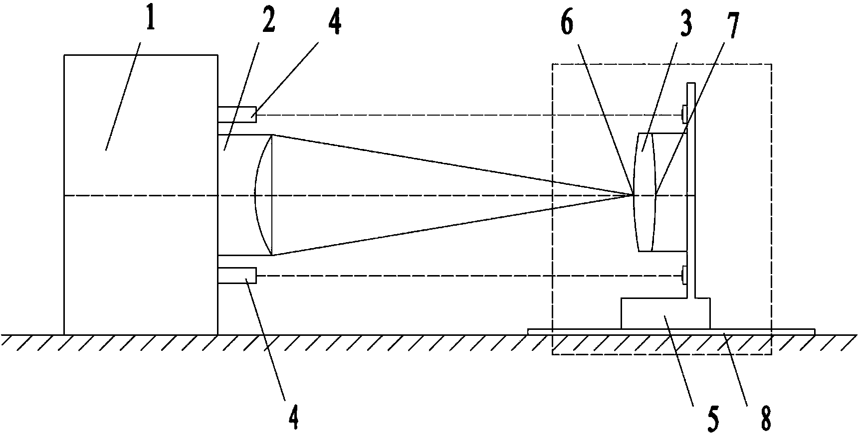 Interference measurement method for refractive index of lens