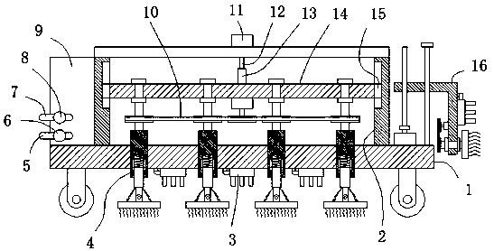 Pig house washing device for cultivation of Congjiang miniature pigs