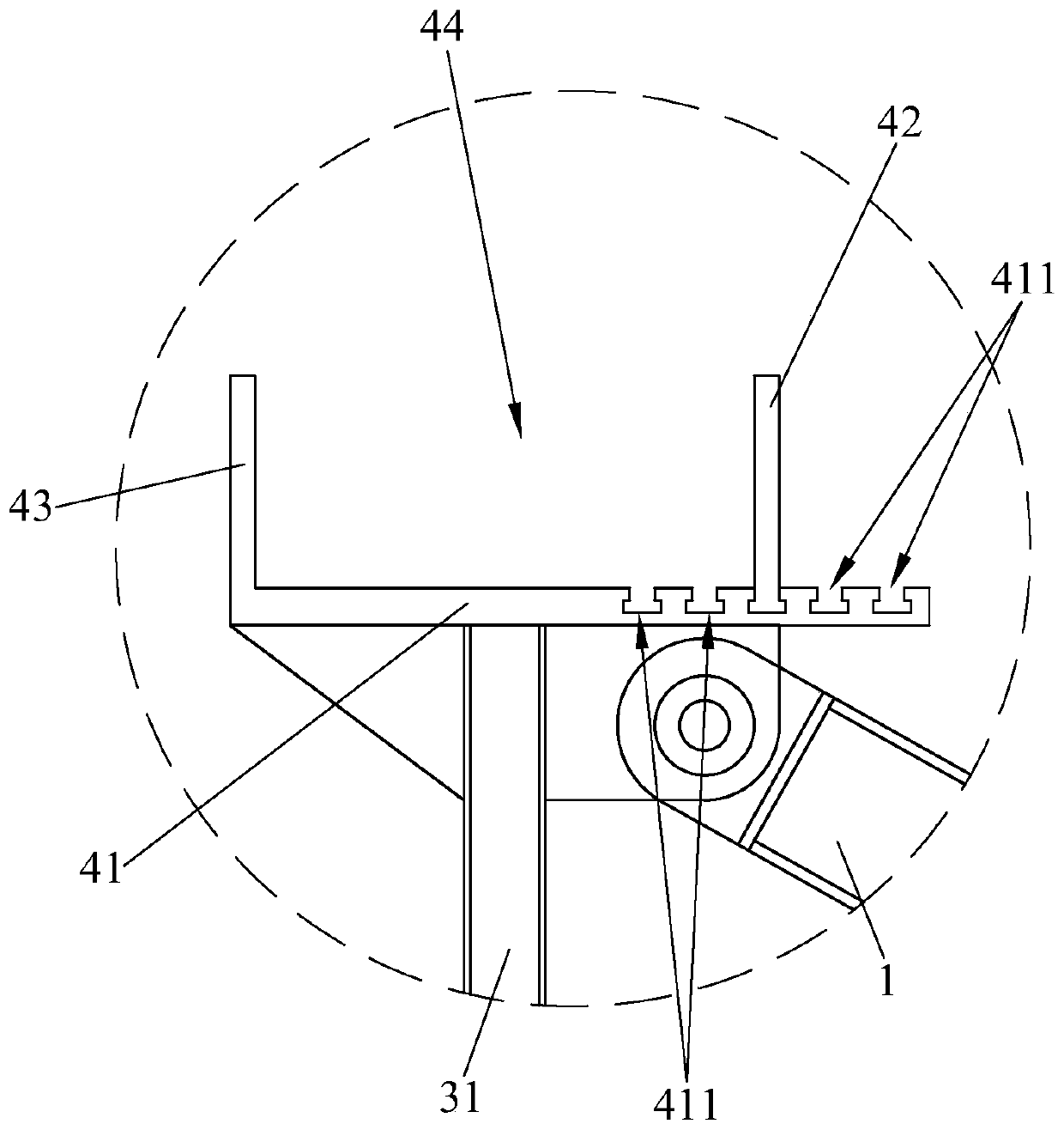 Scaffold supporting structure and system