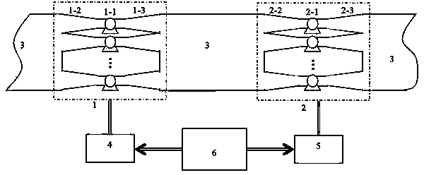 Matched pumping system adopting long-distance slurry pipeline online continuous-beating mode and pumping method