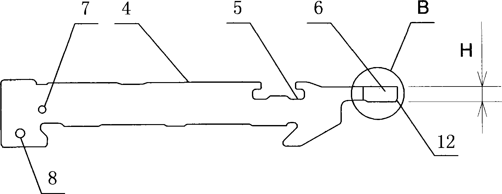 Needle bed inlaid piece and method of processing the same