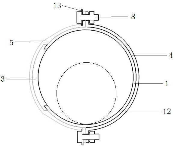 Novel cable duct bank repairing device and repairing method