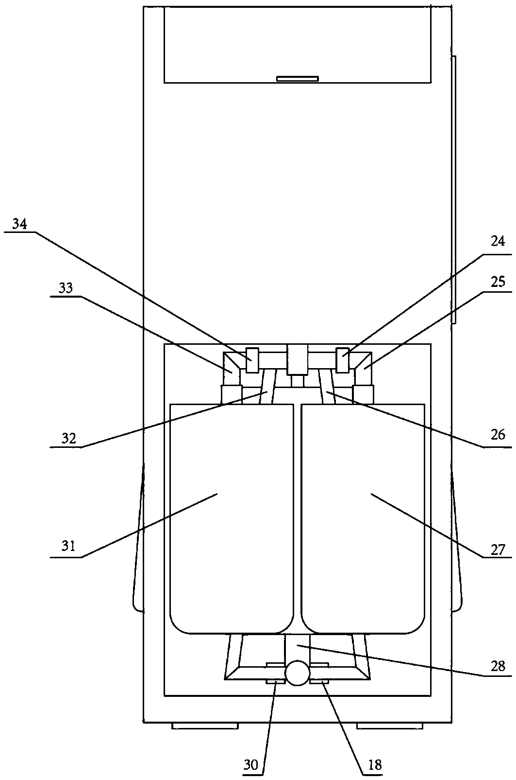 Dual water supply tea and coffee integrated machine