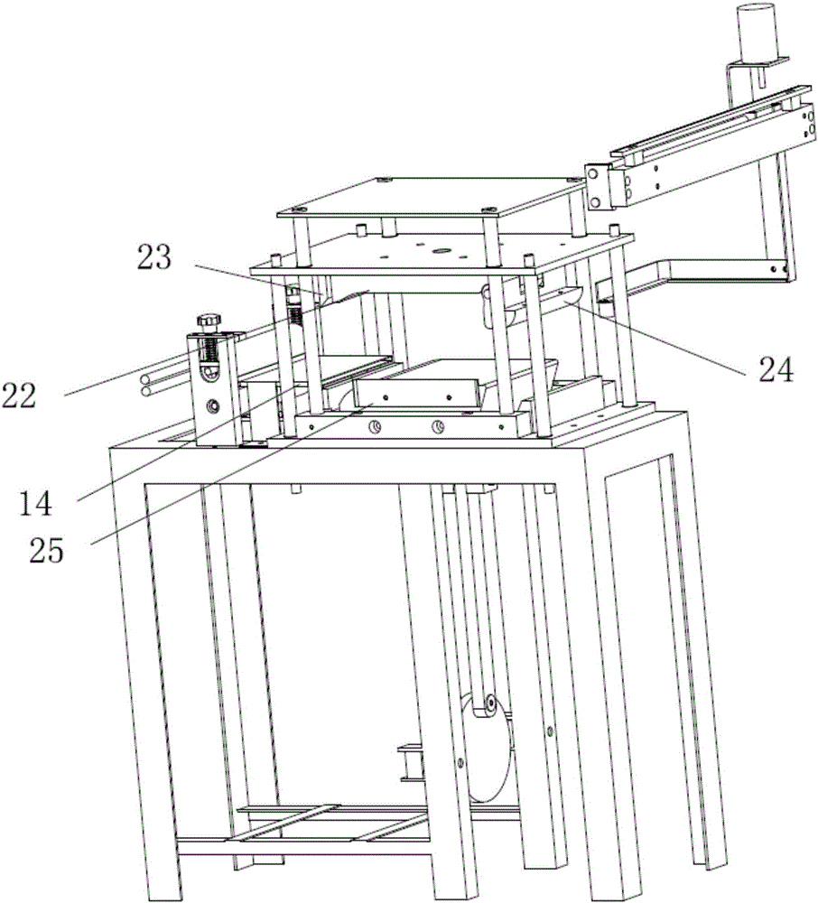 Wall brick vertical surface mortar falling prevention structure of automatic mortaring machine and mortaring method of automatic mortaring machine