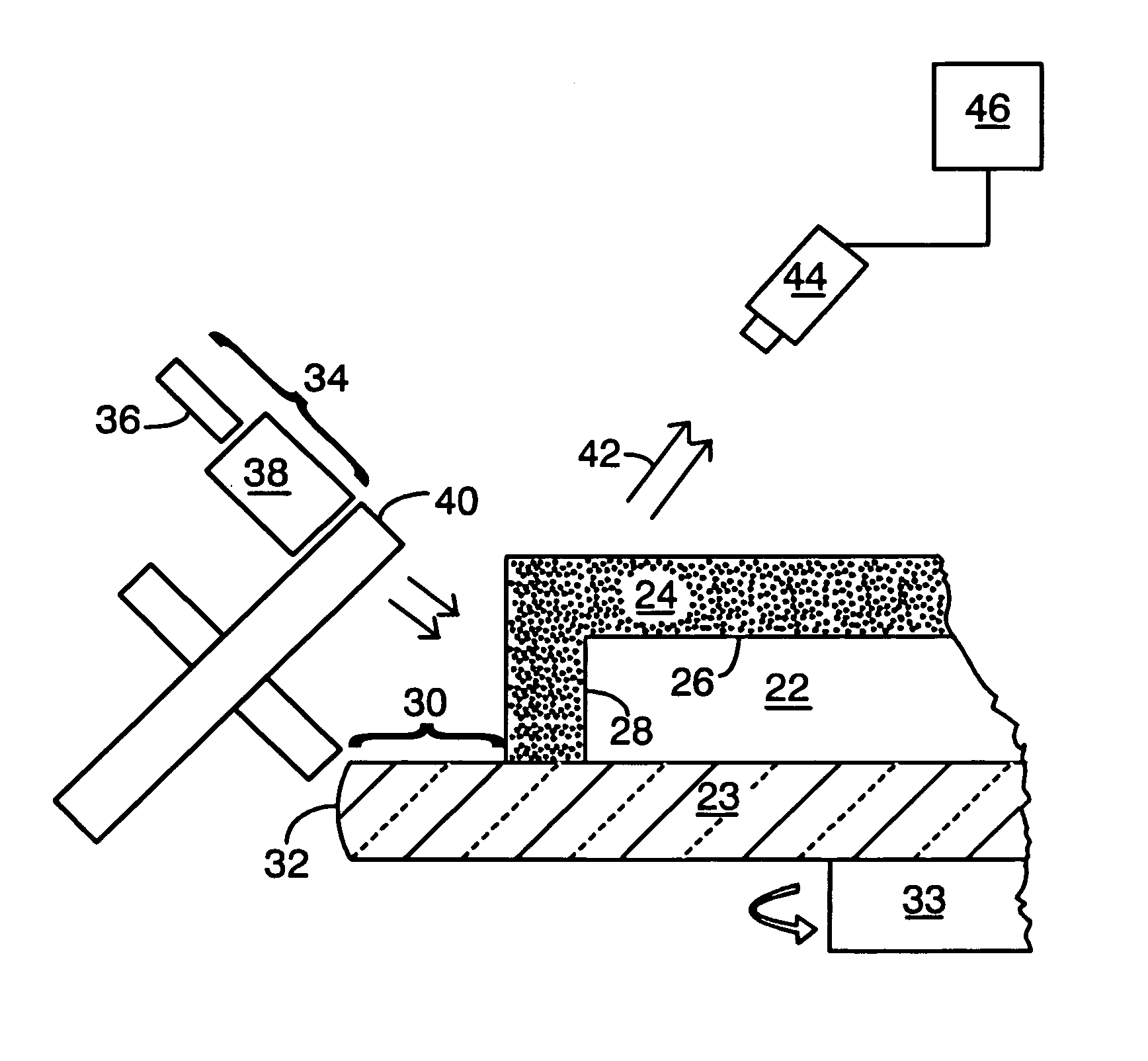 Edge bead removal inspection by reflectometry