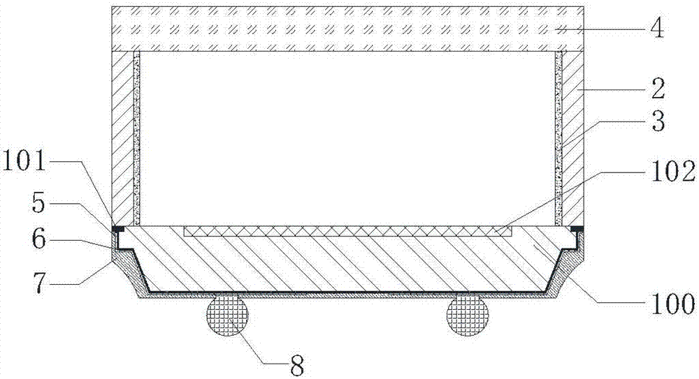 Packaging structure of image sensor