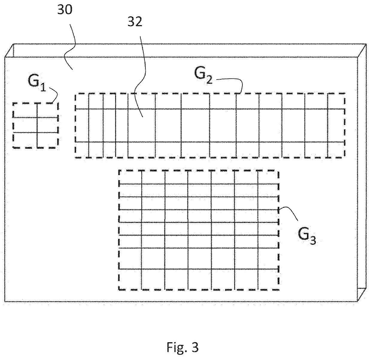 Diffractive grating with variable diffraction efficiency and method for displaying an image