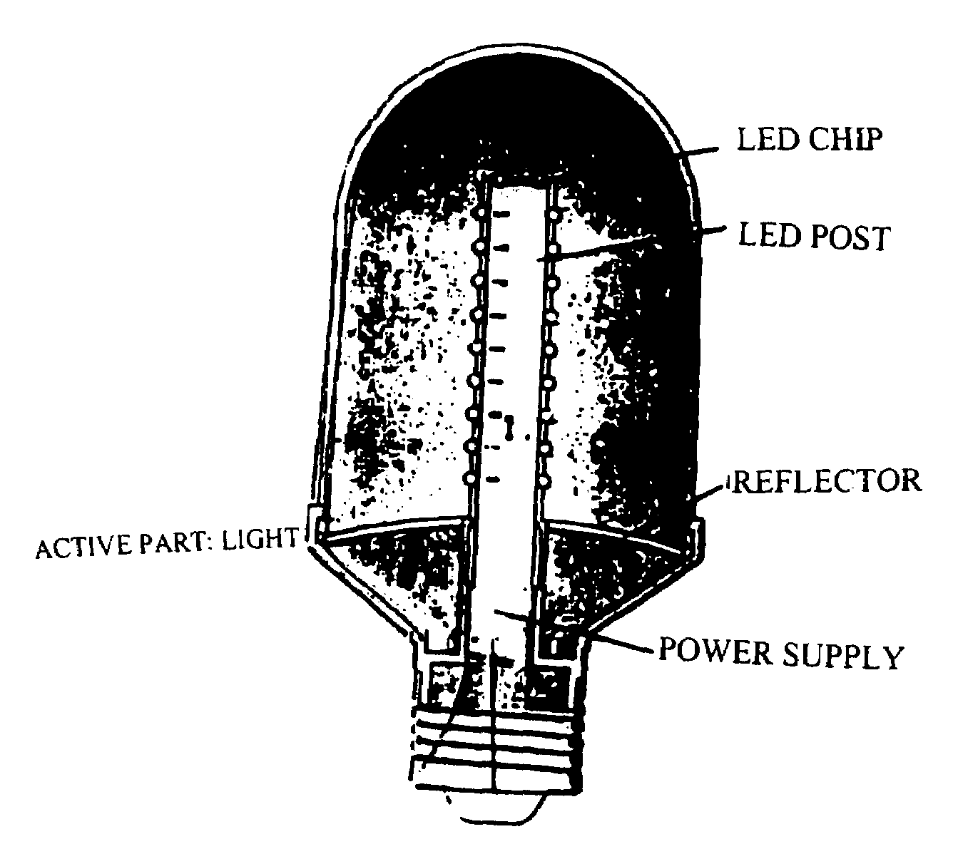 Photon energy conversion structure