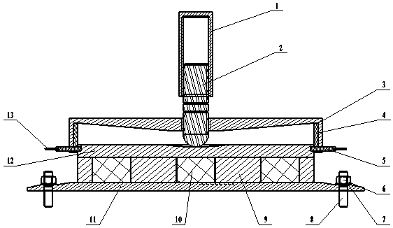 Polymer composite floating slab track bed vibration isolator easy to replace