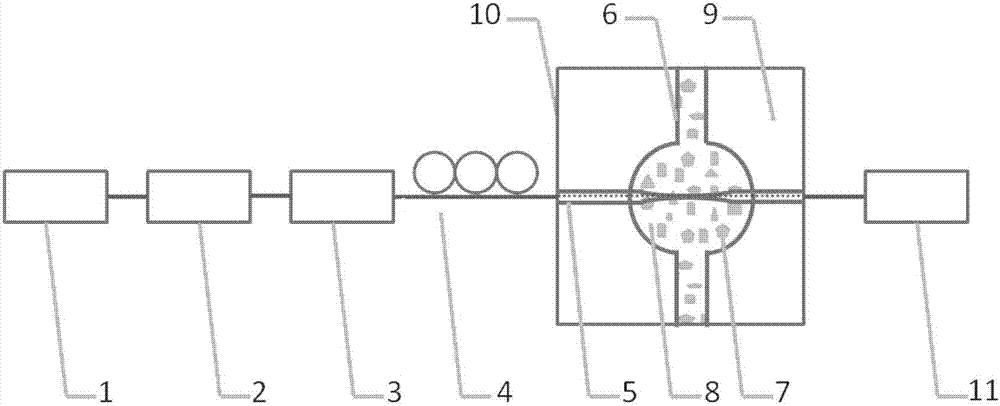 Enhanced-type echo-wall mode optical resonant cavity magnetic field sensing system