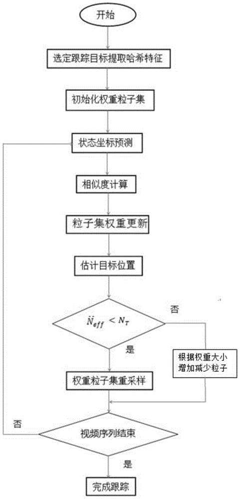 Particle filter and perceptual hash-based video target tracking method