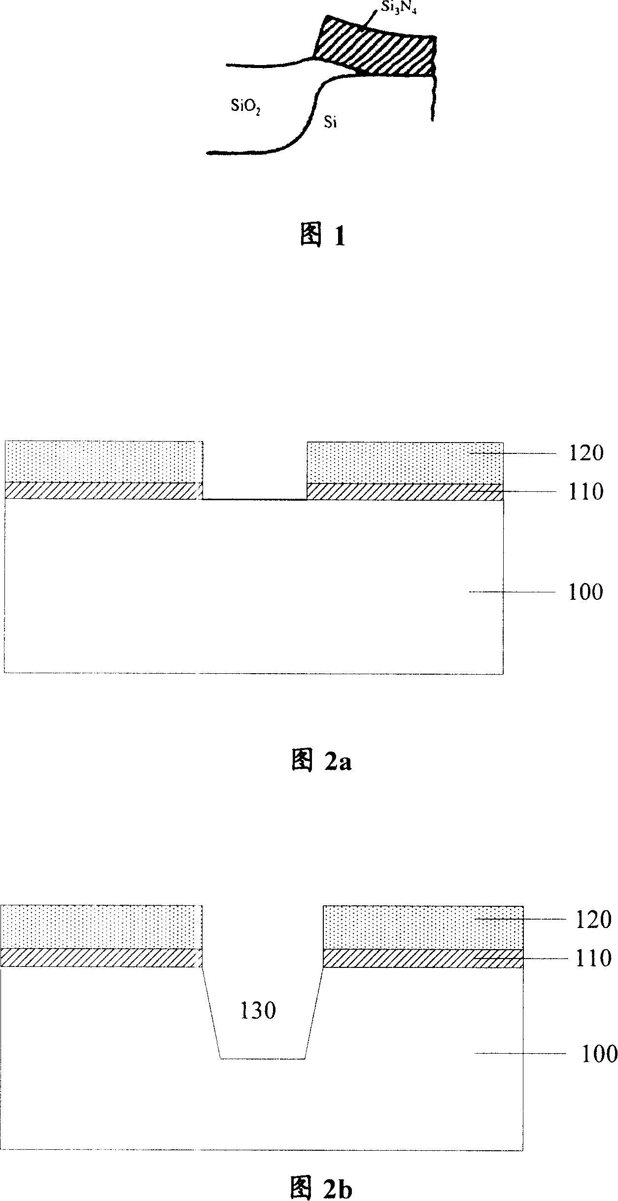 Method for forming isolation structure of shallow plough groove