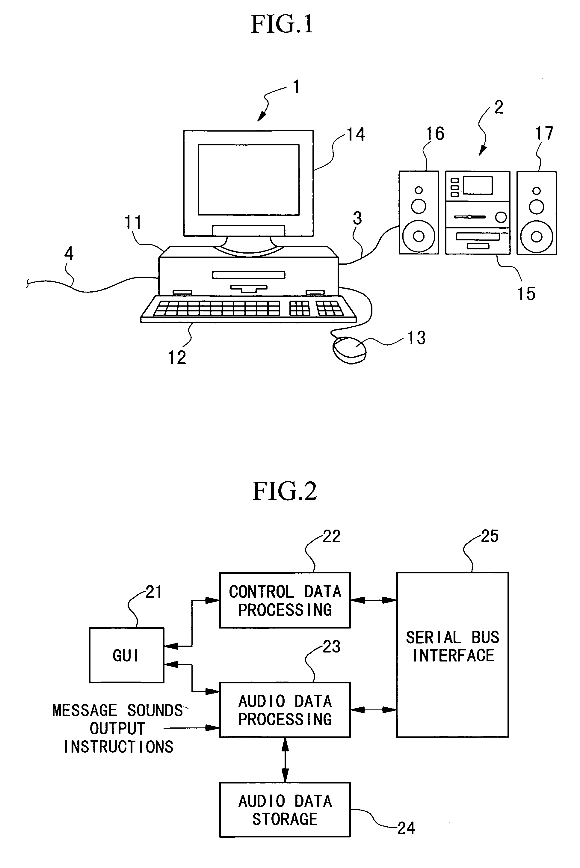 Audio system utilizing personal computer