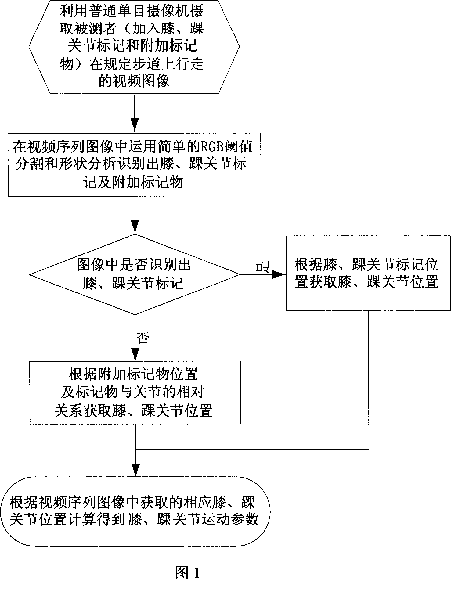 Computer aided gait analysis method based on monocular video