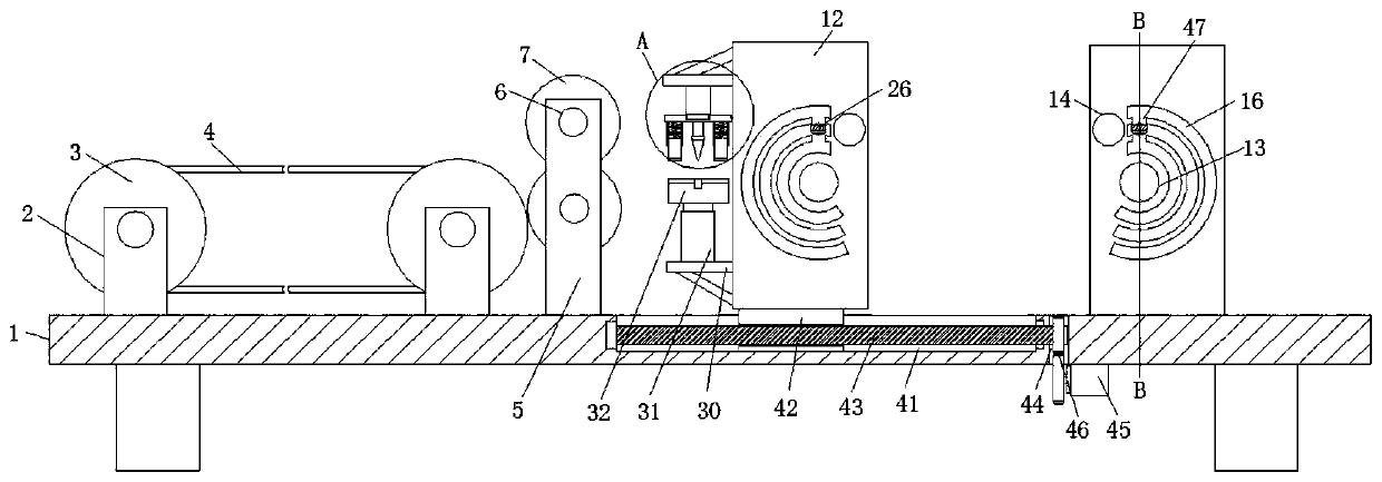 A positioning and bending device for steel bars for construction engineering