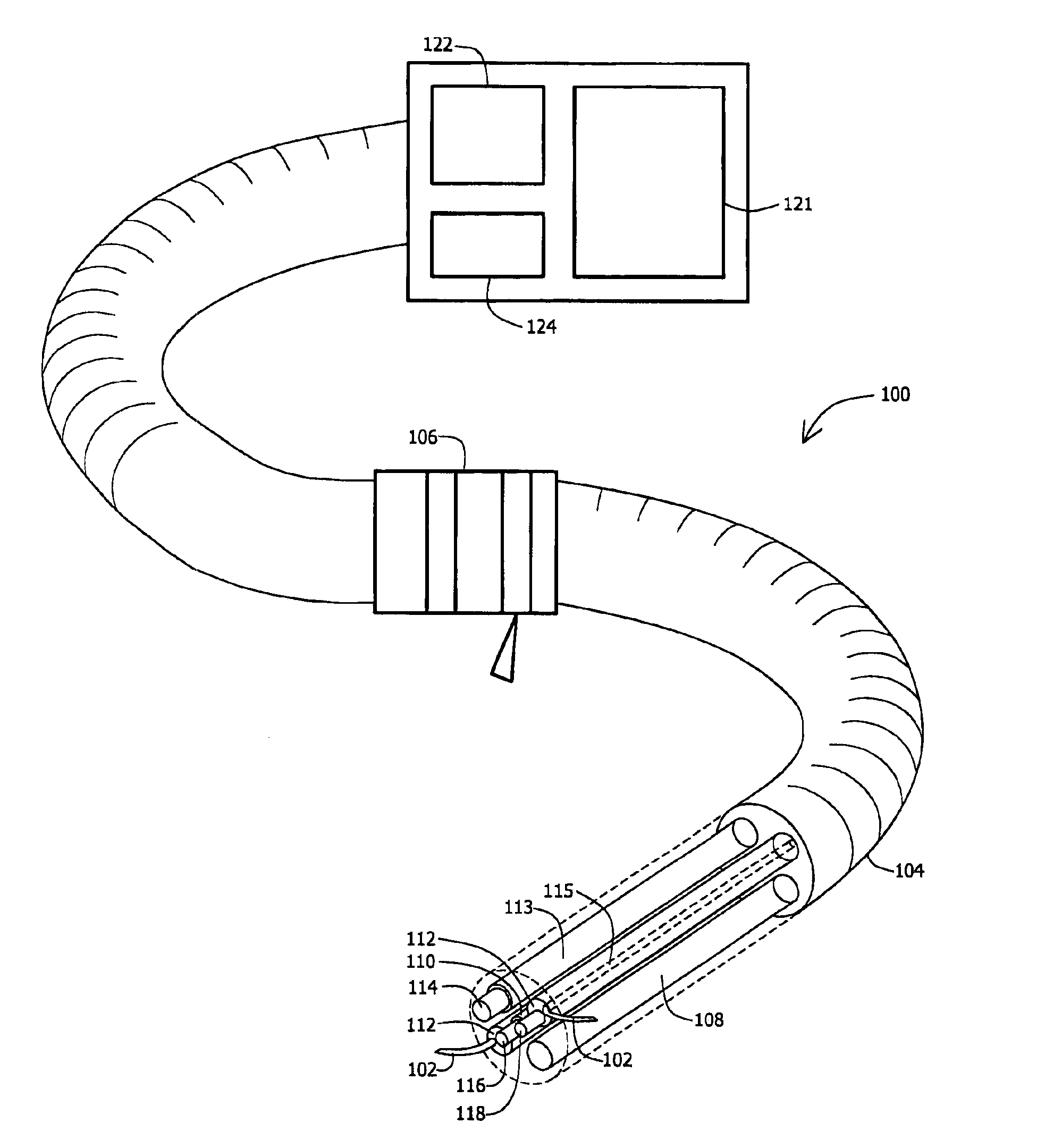 In-vivo extendable element device and system, and method of use