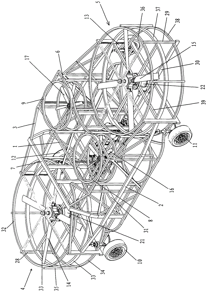 Vertical lifting land-air dual-purpose vehicle