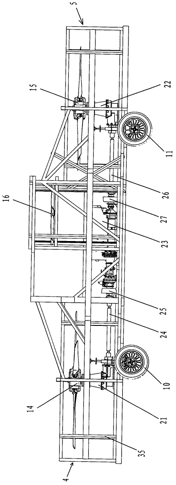 Vertical lifting land-air dual-purpose vehicle