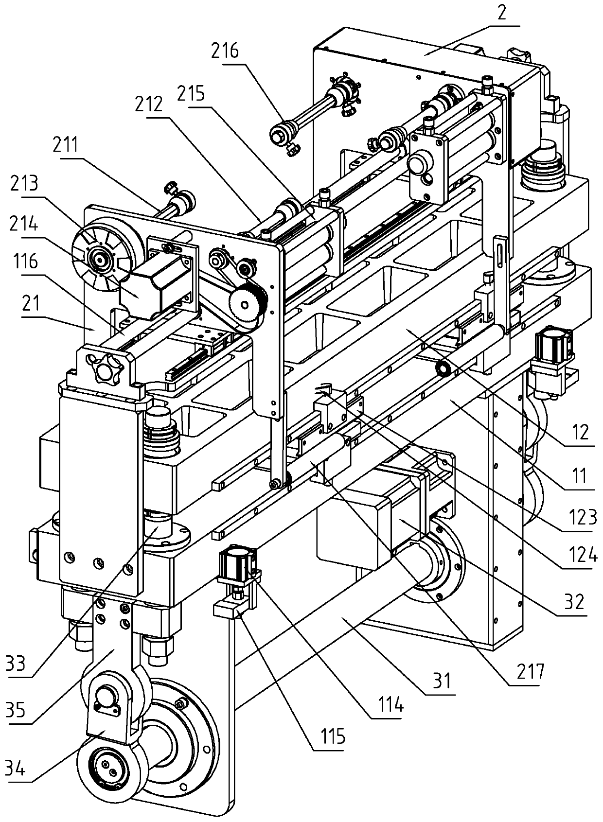 A multi-station bronzing device