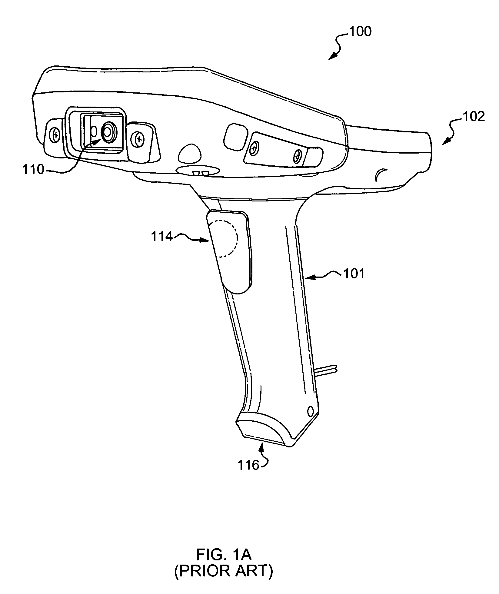 Handle for portable data terminal