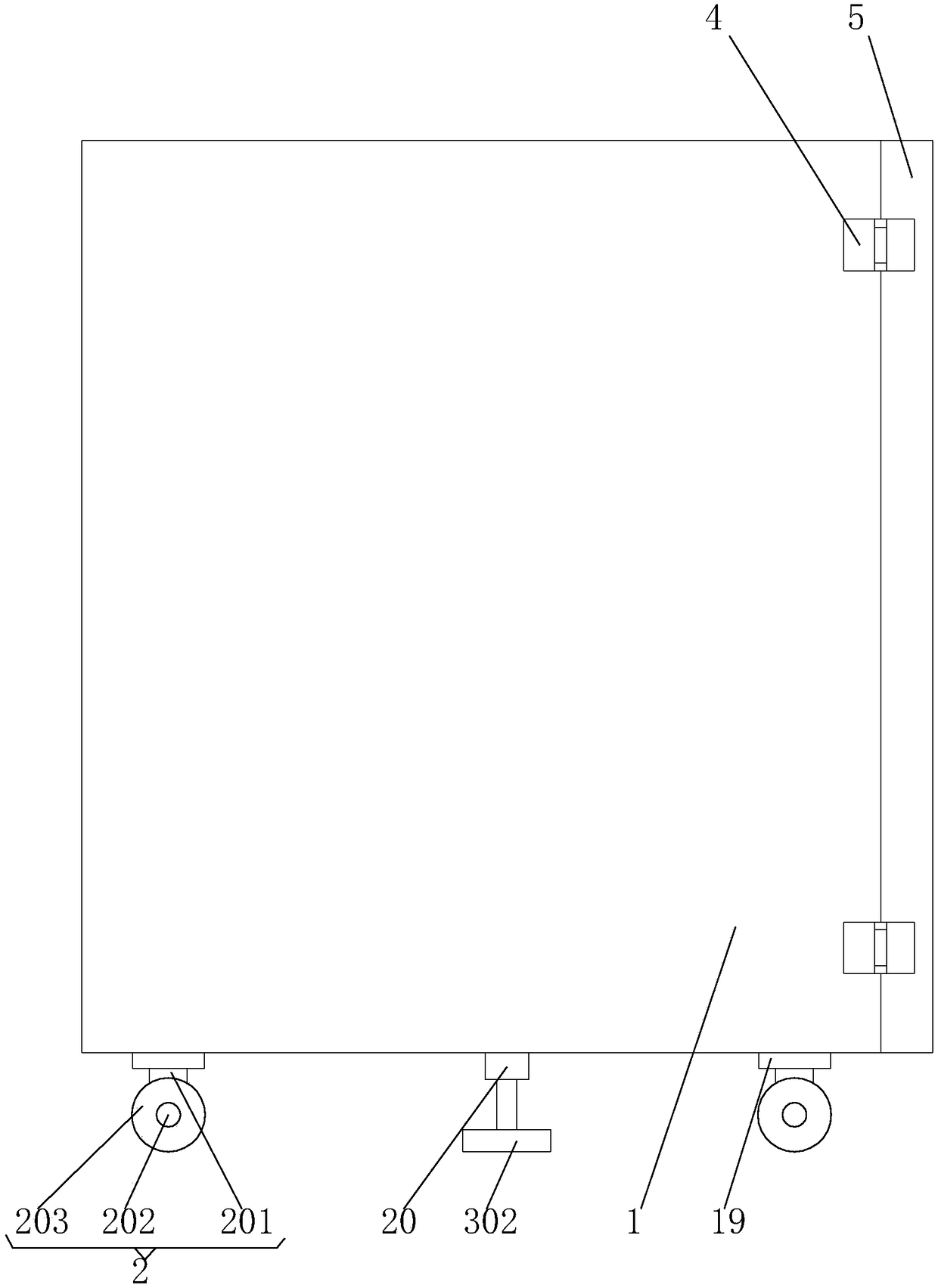 Fixing device capable of increasing bearing capacity of support in communication equipment box