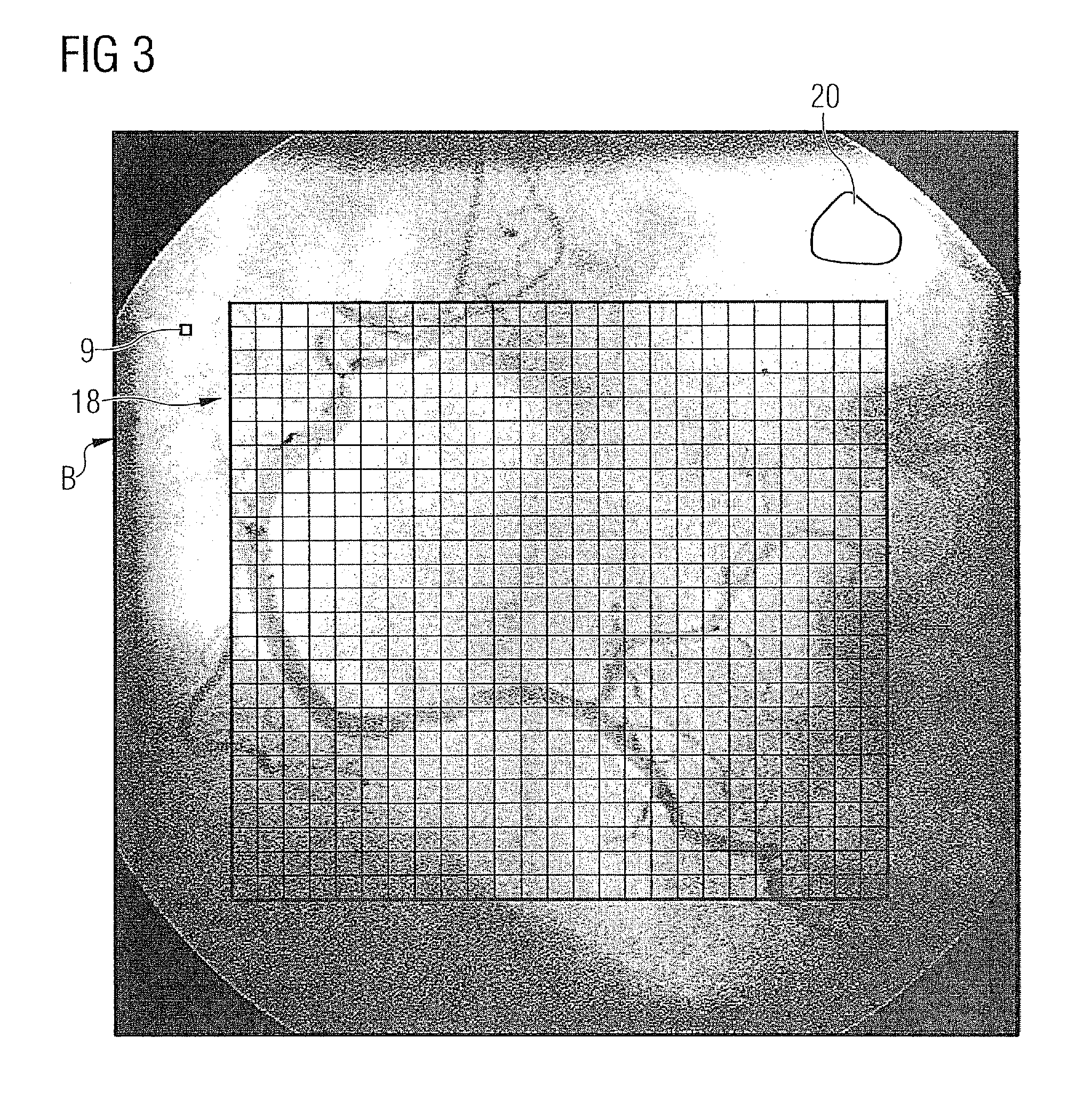 Image evaluation method for two-dimensional projection images and objects corresponding thereto