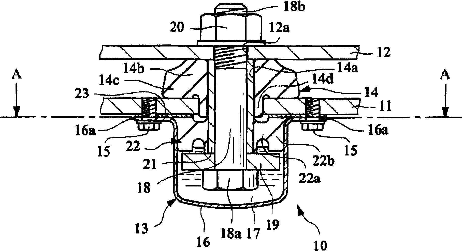 Liquid sealed mount and method of assembling the same