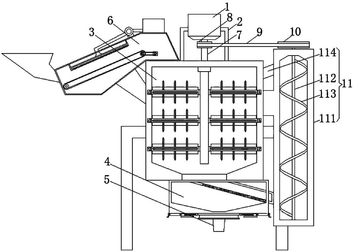 Straw crushing apparatus